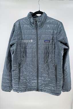Patagonia Women's XL Nano Puff Jacket Grey Tauck Logo Primaloft P.U.R.E.